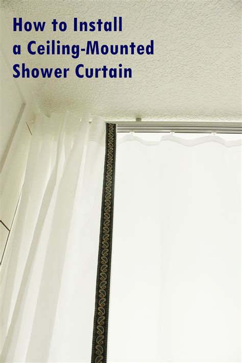 How To Hang Shower Curtain Rod From Ceiling