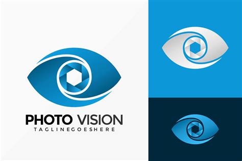 Shutter Eye Vision Logo Vector Design Abstract Emblem Designs Concept