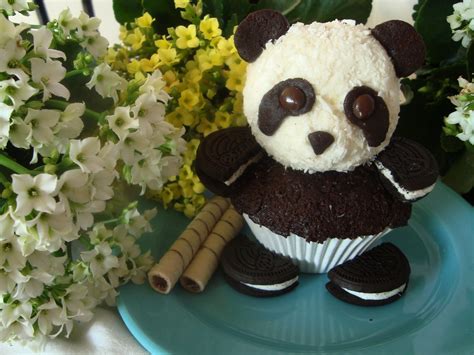 Panda Cupcake 9 Steps With Pictures Instructables