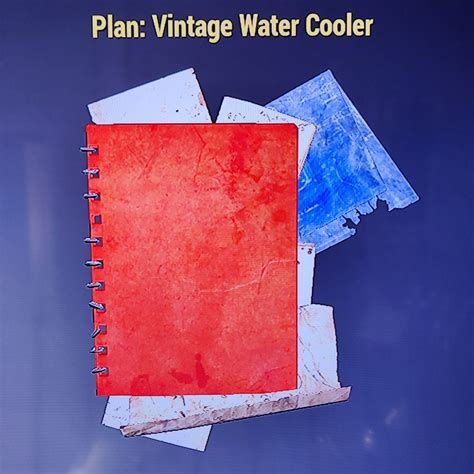 Vintage Water Cooler Plan For Fallout 76 On Xbox Etsy Hong Kong