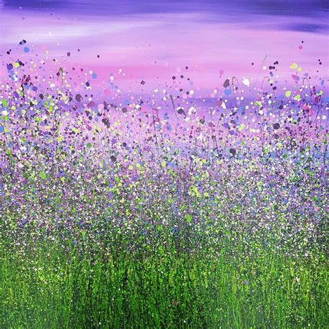 Lavender Violet 24x30 Inches 2016 Acrylic Painting By Don Bishop In