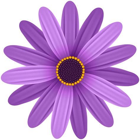 Purple Flowers Clipart Purple Flower Clip Art At Clker Com Vector