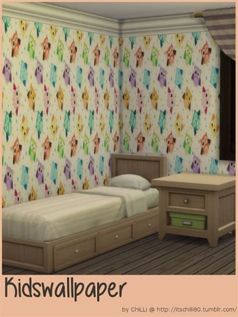 Sims 4 Ccs The Best Kids Wallpapers By Chillis Sims Kinder Tapete