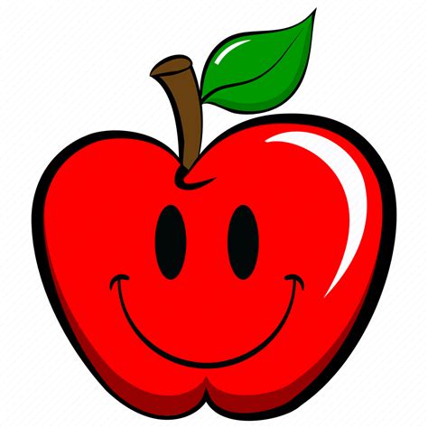 Apple Cheerful Emoji Emoticon Funny Happy Smile Icon Download