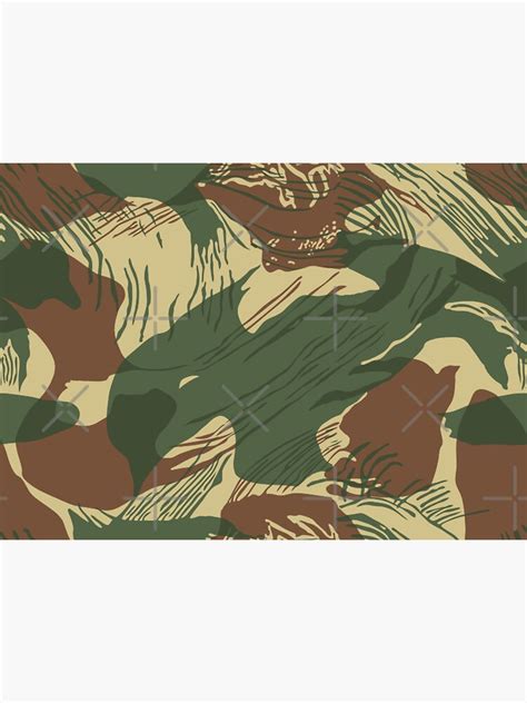 Rhodesian Brush Stroke Camouflage Sticker For Sale By Britkek Redbubble