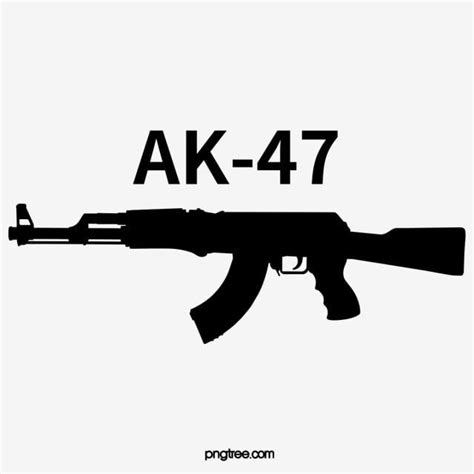 Ak 47 Silhouette Clipart Clipart Library Clip Art Library