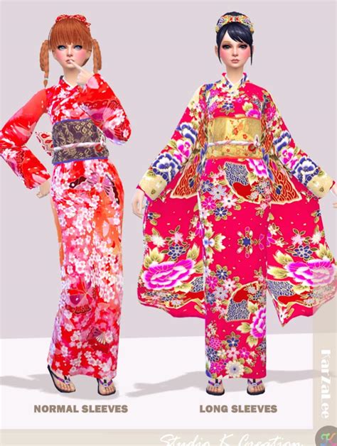 Best Sims Kimono Cc For Men Women Fandomspot Turtleking