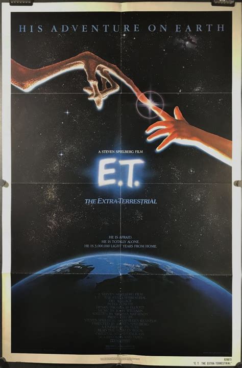 Et The Extra Terrestrial Original Spielberg Movie Poster Original