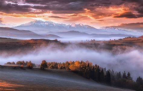 Autumn Morning In The Mountains Wallpapers Wallpaper Cave