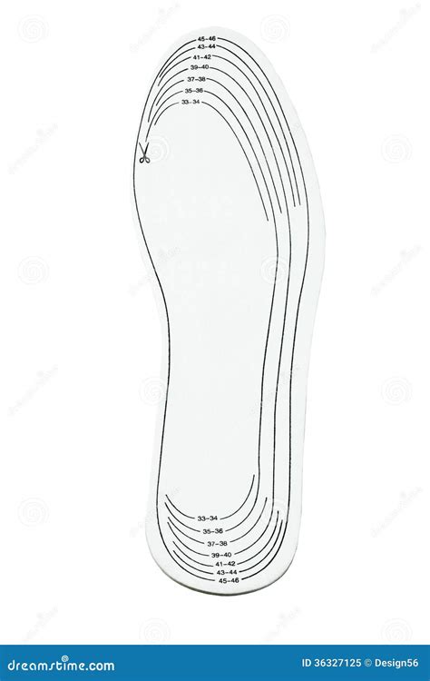 Adjustable Size Shoe Insole Stock Image Image Of Cutout Hygiene