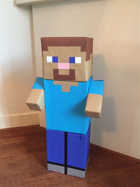 Hagamos A Steve De Minecraft MuÑeco De Carton Articulado Facil De Hacer