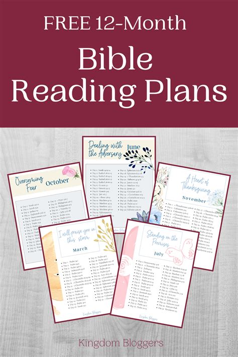 Free Printable Bible Reading Plans For Beginners Printable Bible