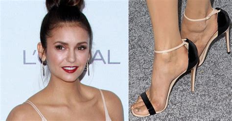 Nina Dobrev Rocks Nude Cleavage Baring Dress At Elle Women Awards