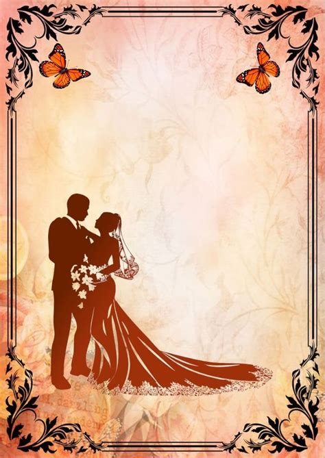 Blank Background Wedding Invitation Card Design Hd Wedding