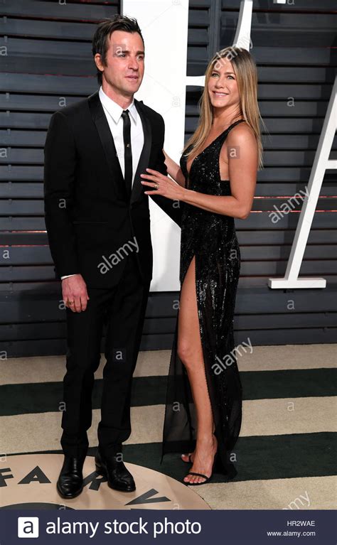 Jennifer Aniston And Justin Theroux Arriving At The Vanity Fair Oscar
