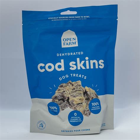 Open Farm Dehydrated Cod Skin Treats Evolution Raw Pet Food