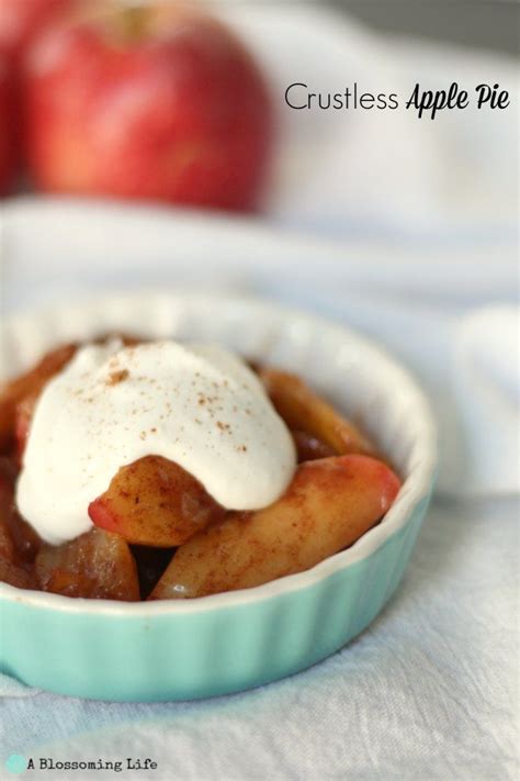 Crustless Apple Pie Try This Healthy And Delicious Warm Apple Pie Filling Applepie