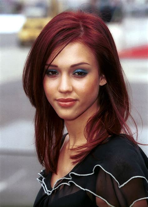 Jessica Alba Red Hair Color