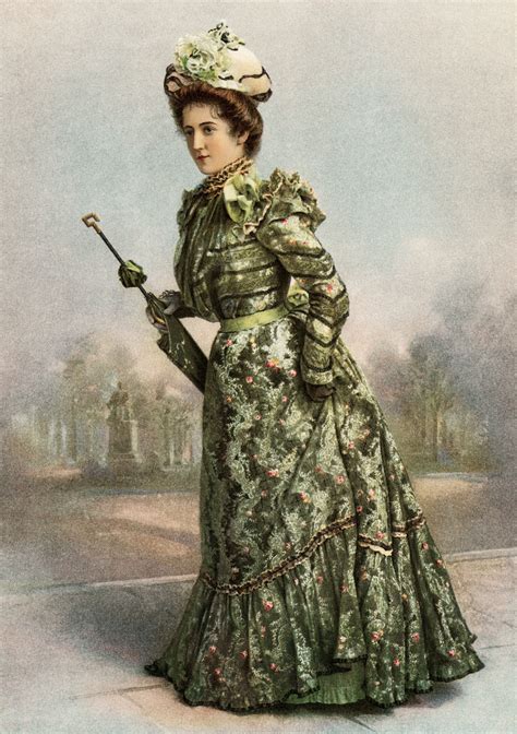 This Victorian Lady In A Dainty Spring Gown Is From An Issue Of Truth Magazine