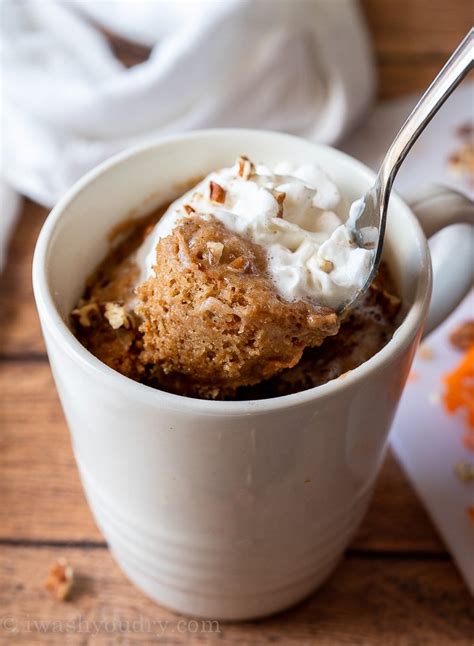What's the best recipe for cake without an oven? Easy Carrot Cake Mug Cake Recipe | I Wash You Dry