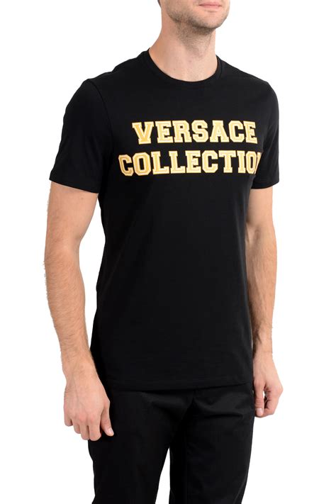Versace Collection Mens Black Graphic Crewneck T Shirt Sz S M L Xl 2xl Ebay