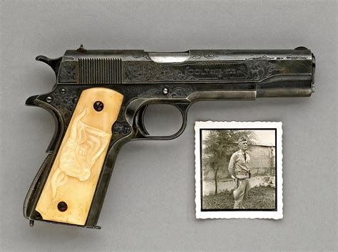 A Rare Factory Engraved Colt Model 1911 Semi Automatic Pistol Owned By