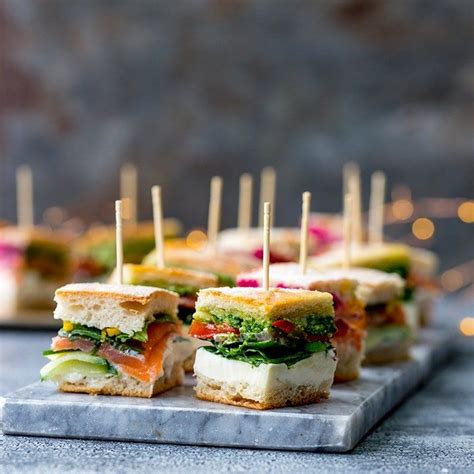 French Pressed Sandwich Bites Appetizer Sandwiches Mini Sandwiches