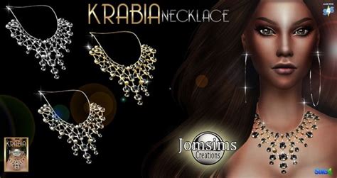 Krabia Necklace At Jomsims Creations Sims Sims 4 The Sims