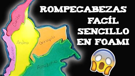 ROMPECABEZAS REGIONES DE COLOMBIA Casero YouTube