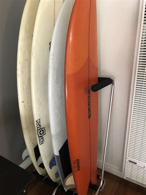 Freestanding 4 Surfboard Rax Ocean And Earth Silver Black Surfboard