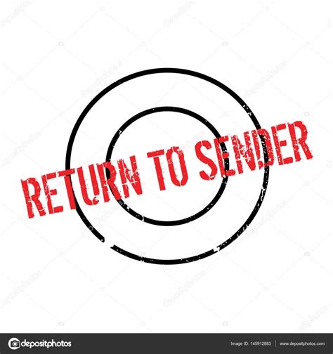 Return To Sender Rubber Stamp — Stock Vector © Lkeskinen0 145912883