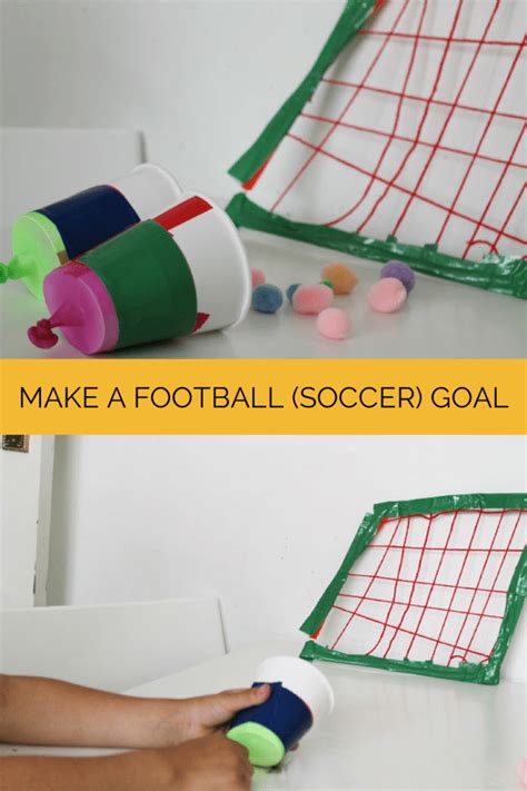 How To Make A Football Goal Craft In The Playroom