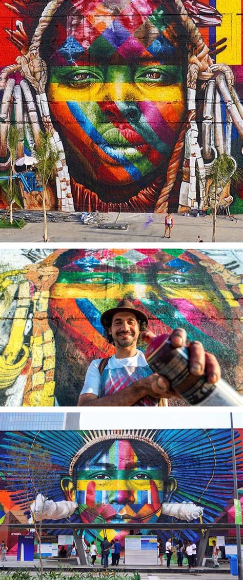 Worlds Largest Mural By Eduardo Kobra Colorful Street Art Street