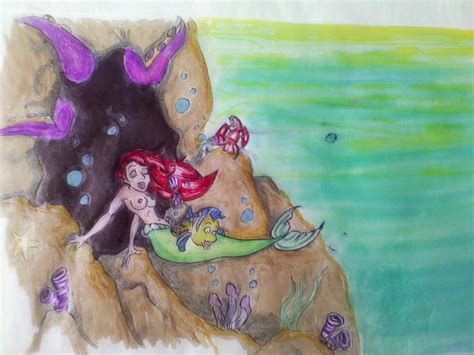 Rule 34 Ariel Disney Drawn Flounder Nipples Sebastian Disney Tagme