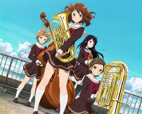 Anime Sound Euphonium Hazuki Katou Kumiko Oumae Reina Kousaka Sapphire Kawashima 1080p