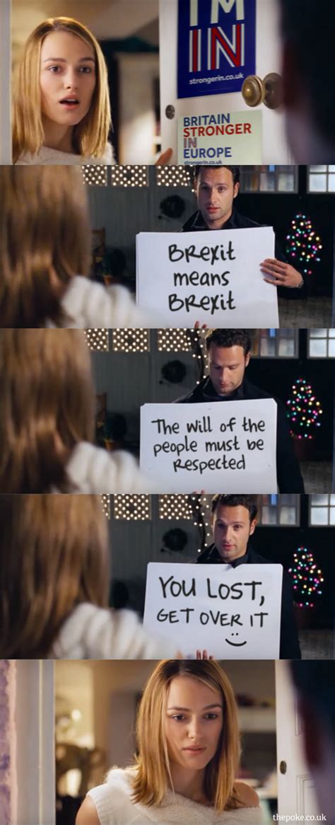 Make a meme make a gif make a chart make a demotivational flip through images. The cue cards scene from Love Actually, updated for 2017 - The Poke