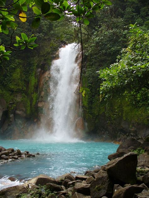 Rio Celeste Waterfall Costa Rica Central America