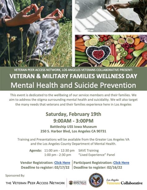 Veteran And Military Families Wellness Day Voala