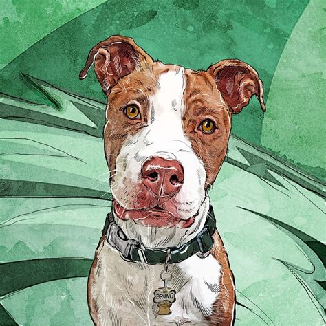 Custom Pet Portrait Pop Art Dog Portrait On Canvas Dog Lover Etsy