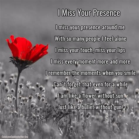 Missing You Poems For Him From The Heart