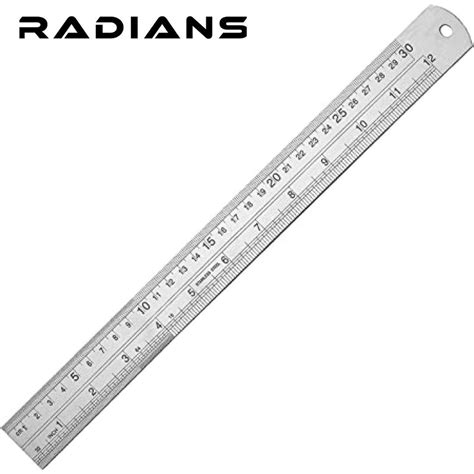 12 Inches Stainless Steel Ruler Precision Metal Ruler With Conversion