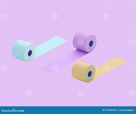 Multi Colored Toilet Paper Colorful Rolls Of Toilet Paper Blue