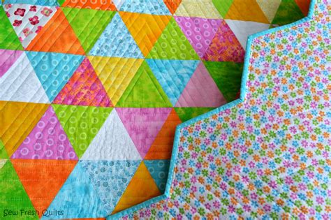 Sew Fresh Quilts Equilateral Triangle Quilt Finished