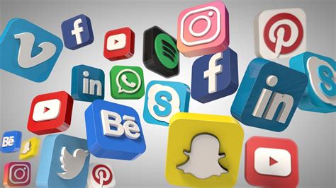 realtime Social Media Icons 3d | CGTrader