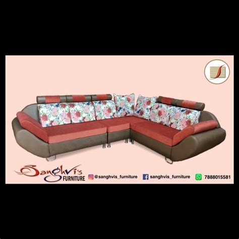 Sanghvis Furniture Wooden Modern L Shape Sofa Set For Home Hall At Rs