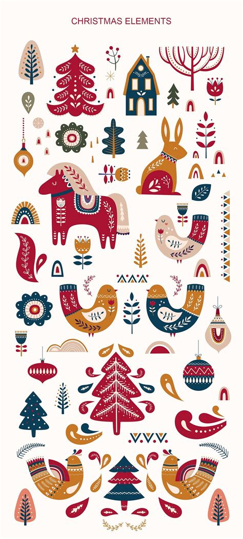 Scandinavian Christmas Collection 387335 Illustrations Design