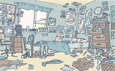 150 Drawing Of The Messy Bedroom Stock Illustrations Royalty Free