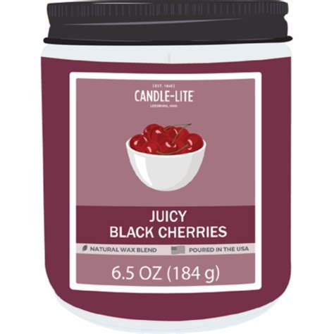 Candle Lite Jar With Screw Top Lid Juicy Black Cherries 65 Oz Fred Meyer