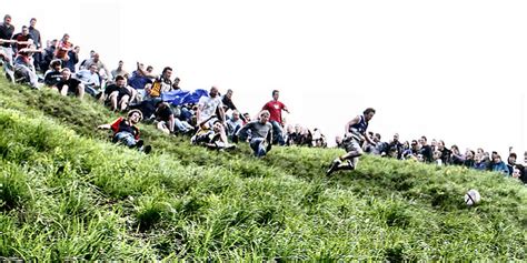 Ancient English Cheese Traditions Cheese Rolling On Coopers Hill