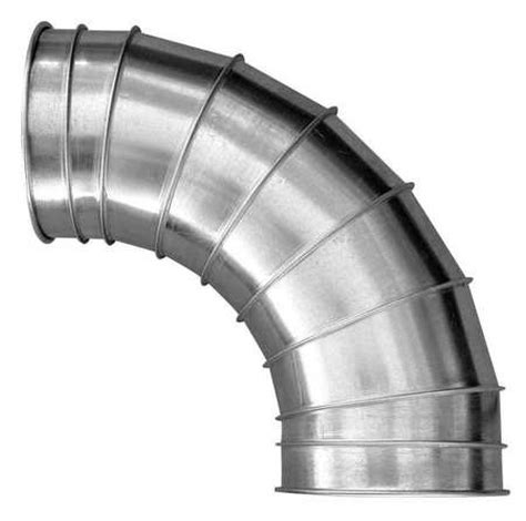 Nordfab 8040400004 90 Degree Elbow 8 In Duct Dia Galvanized Steel 22